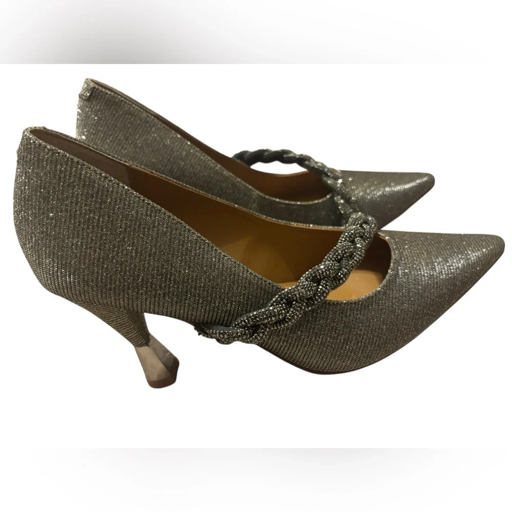 NWOT J. Reneé Women's Nyomee Pointed-Toe Rhinestone-Encrusted Pumps‎ Size 7.5